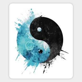 Yin Yang Splatter Design Magnet